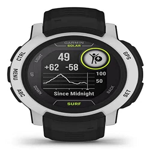 Garmin Instinct 2 SOLAR SURF, Rugged Surf Smartwatch with Tide Data, Dedicated Surfing Activity Features and Solar Charging, Bells Beach