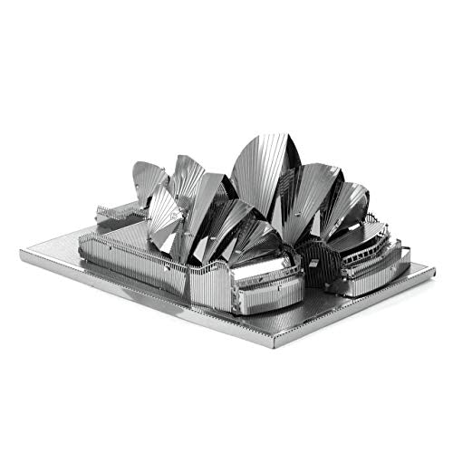 Metal Earth Fascinations Sydney Opera House 3D Metal Model Kit Bundle with Tweezers