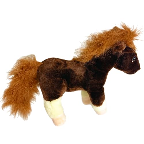 Deluxe Paws Plush Cuddly Soft Eco Wild Animals Toys 100% Recycled (Horse)