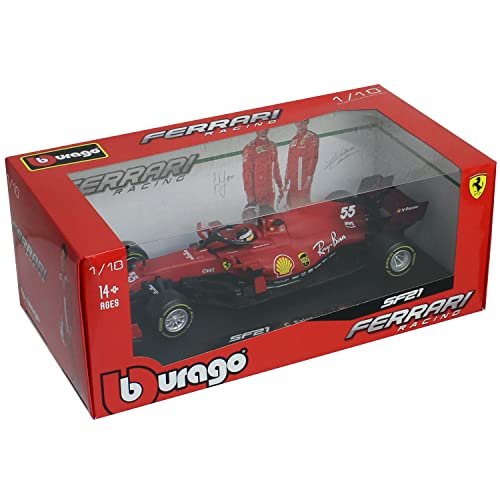 Maistro B18-16809S 1:18 F1 2021 SF21 Ferrari SAINZ, Assorted Colours