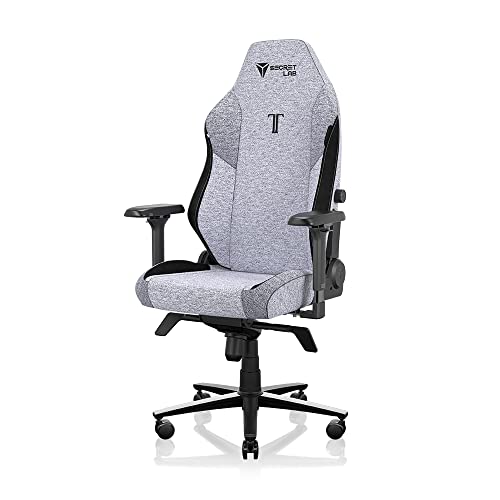 Secretlab TITAN Evo 2022 Cookies & Cream Gaming Chair - Reclining - Ergonomic & Comfortable Computer Chair with 4D Armrests - Magnetic Head Pillow & 4-way Lumbar Support - Gray - Fabric