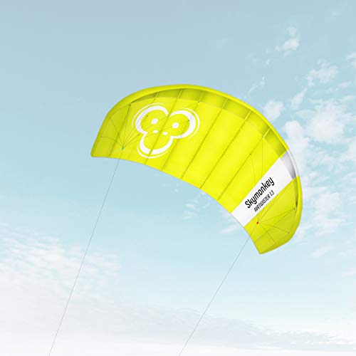 Skymonkey Airtwister 1.3 parafoil with flight straps Ready 2 Fly- 130 cm [green-yellow]