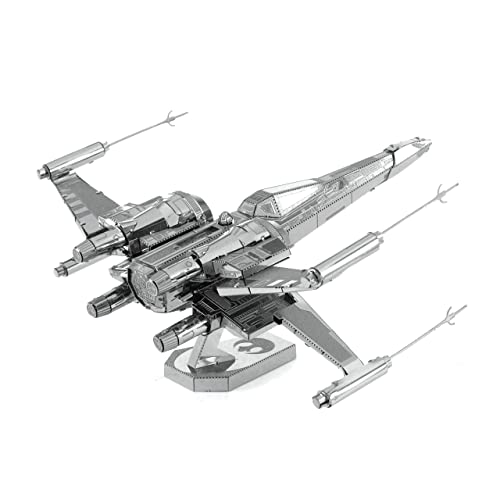 Metal Earth Star Wars Poe Dameron's X-Wing Fighter 3D Metal Model Kit Bundle with Tweezers Fascinations