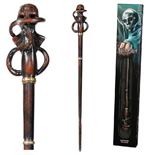 The Noble Collection - Death Eater Swirl Wand In A Standard Windowed Box - 14in (35cm) Wizarding World Wand - Harry Potter Film Set Movie Props Wands