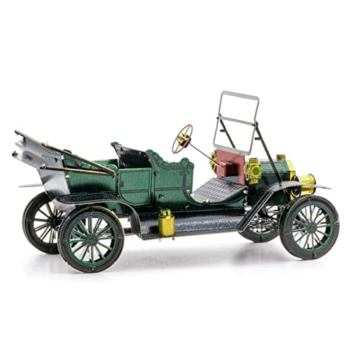 Fascinations Metal Earth 1908 Ford Model T Dark Green 3D Metal Model Kit Bundle with Tweezers