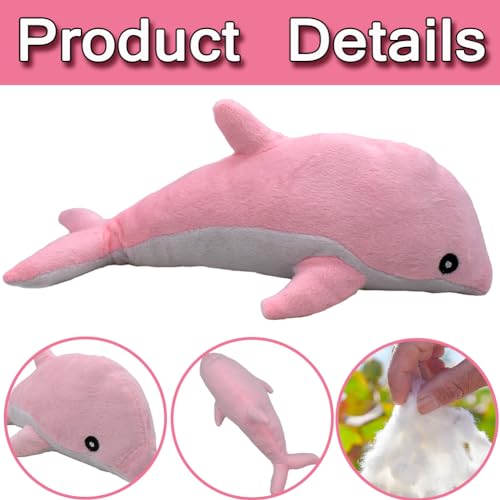 LabDip Dolphin Soft Toy, Dolphin Plush Toys, Children's Dolls Suitable For Gifts For Kids Fans Birthday Party Halloween Thanksgiving Suitable For Desk Sofa (30 cm)