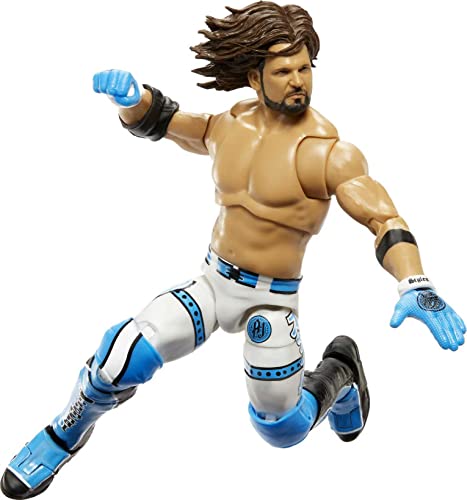 Mattel WWE Aj Styles Ultimate Edition Action Figure with Interchangeable Accessories, Articulation & Life-Like Detail, 6-Inch (HKT44)