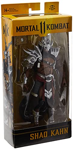 McFarlane Toys, 7-inch Shau Kahn (Platinum) Mortal Kombat 11 Figure with 22 Moving Parts, Collectible Mortal Kombat Figure with collectors stand base – Ages 14+