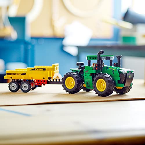 LEGO 42136 Technic John Deere 9620R 4WD Tractor Toy with Trailer, Farm Toys for Kids 8 Plus Years Old, Collectible Model Building Set