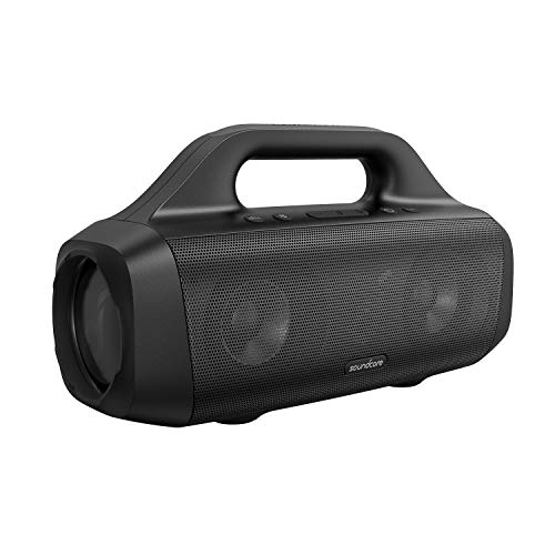 soundcore Anker Motion Boom Portable Bluetooth Speaker with Titanium Drivers, BassUp Technology, IPX7 Waterproof, 24H Playtime, App, Bluetooth 5.0, for Home, Party, Outdoors