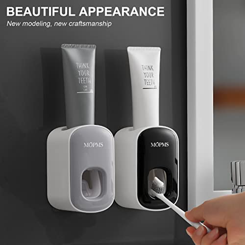 MOPMS Toothpaste Dispenser Wall Mount for Bathroom Automatic Toothpaste Squeezer