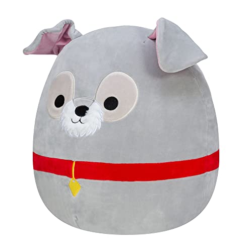 Squishmallows SQK0311 Disney 14-Inch Add Tramp to Your Squad, Ultrasoft Stuffed Animal Large, Official Kellytoy Plush, White