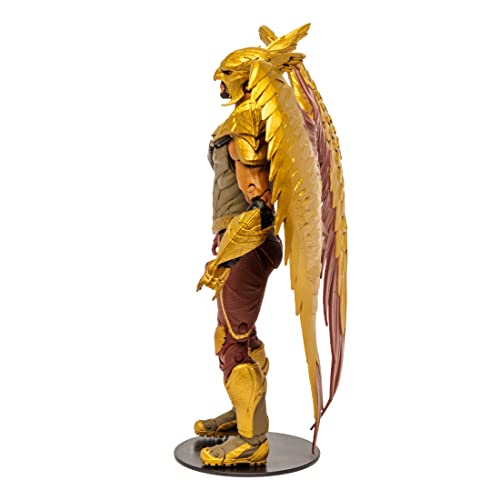 McFarlane Toys, 7-Inch DC Black Adam Hawkman Action Figure with 22 Moving Parts, Collectible DC Black Adam Movie Figure with Stand Base and Unique Collectible Character Card – Ages 12+