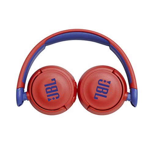 JBL Jr 310BT - Children's over-ear headphones with Bluetooth and built-in microphone, in red