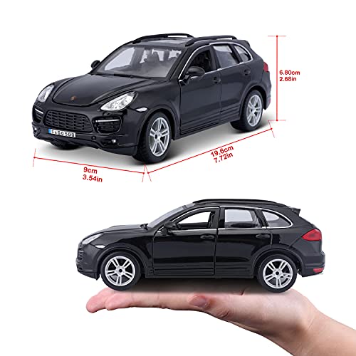 Bburago 18-21056 Porsche Cayenne Turbo 1:24 Scale Model car, Black