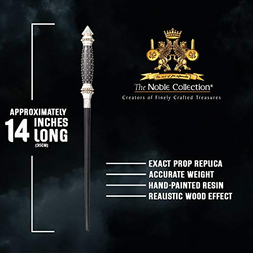 The Noble Collection - Narcissa Malfoy Character Wand - 14in (35cm) Wizarding World Wand With Name Tag - Harry Potter Film Set Movie Props Wands