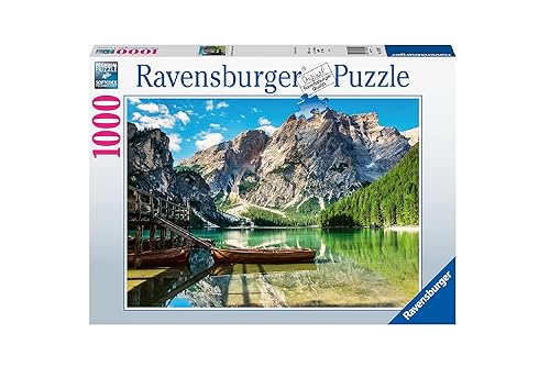 Ravensburger Prags Lake South Tirol Italy 1000 Piece Jigsaw Puzzles for Adults & Kids Age 14 Years Up - Landscape Puzzle [Amazon Exclusive]