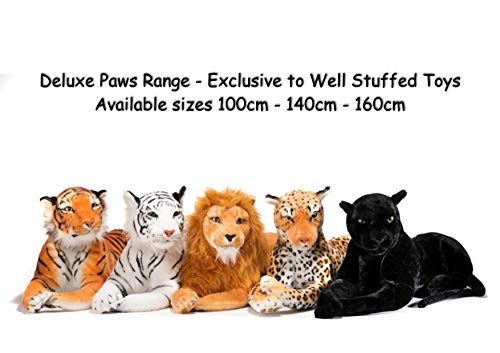 Deluxe Paws Realistic Large Lion Soft Toy Stuffed Plush 95cm (37") including tail