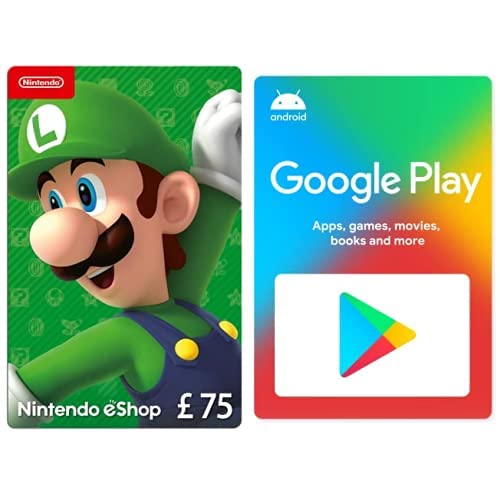 Nintendo eShop Card | 75 GBP | Download Code + Google Play gift code £10 (Email Delivery - UK Customers Only)