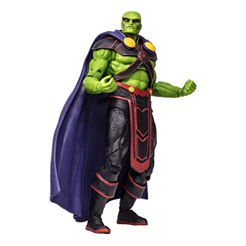 McFarlane Toys, DC Multiverse Martian Manhunter 7-inch Action Figure with 22 Moving Parts, Collectible DC Rebirth Figure with Unique Collector Character Card – Ages 12+