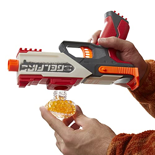 Nerf Pro Gelfire Legion Blaster, 300 Hydrated Gelfire Rounds, 130 Round Hopper, Spring Action, Eyewear