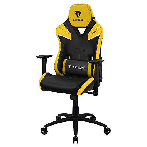 ThunderX3 TC5BY Ergonomic Gaming Chair, Removable Cushions, Air Tech, Yellow