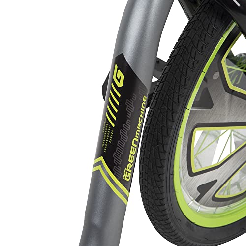 Huffy Green Machine Drift Trike Stunts Drifts and Spins Fun Action Packed Thrill Kart, Green, Grey & Black