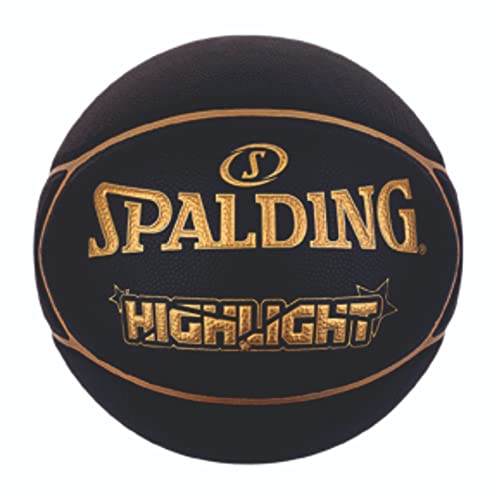 Spalding Fast S Highlight Series Basketball - Size: 7 (Gold/Black)