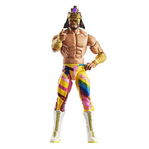 WWE Elite Action Figure WrestleMania “Macho King” Randy Savage with Accessory and “Mean” Gene Okerlund Build-A-Figure Parts, HKP10