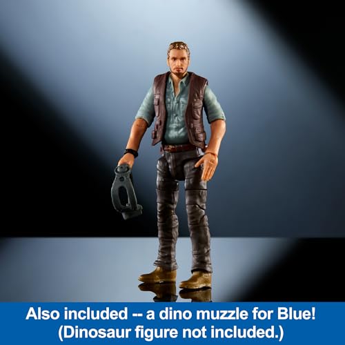 Jurassic World Hammond Collection Owen Grady Action Figure, Premium Authentic Articulated Figure, 3.75 Inch Scale, Dinosaur Related Toy, HTV60