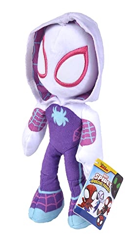 Spiderverse Ghost Spider Action Figure 25 cm Soft Toy with Glow in the Dark eyes