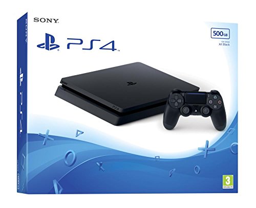 Sony Playstation 4 Slim Console 500GB Jet Black PS4