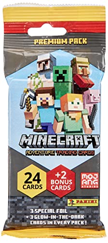 Panini France SA 004115B26FPEF Minecraft Trading Cards-Premium Pack