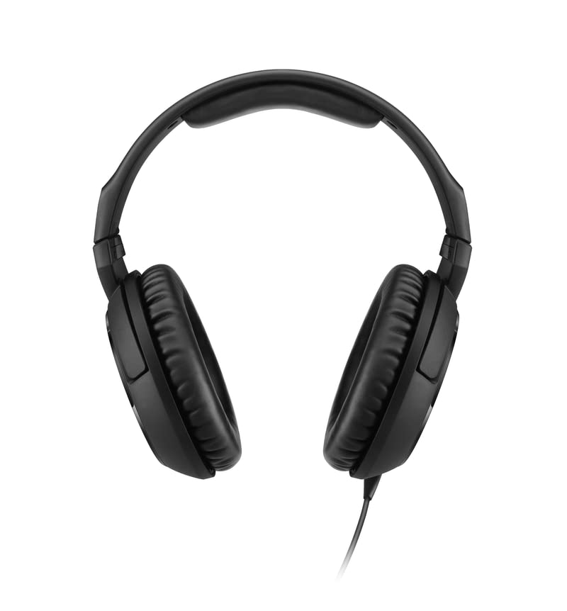 Sennheiser HD 200 PRO Closed-Back Around-Ear Lightweight Professional Studio Monitoring Headphones, for Recording & Mixing, 32 Ohms, Includes 6.3mm Stereo Jack Adaptor & 2m Cable
