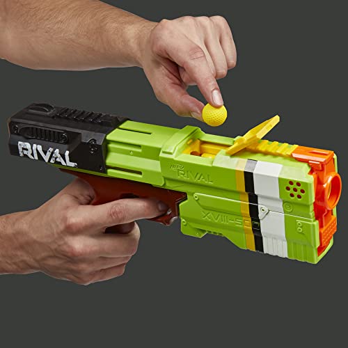 Nerf Rival Kronos XVIII-500 Blaster, Breech-Load, 5 Rival Rounds, Spring Action, 90 FPS Velocity, Green Color Design (F4731)
