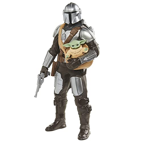 Star Wars Galactic Action The Mandalorian & Grogu Interactive Electronic 30-cm-scale Figures, Toys Children Aged 4 and Up