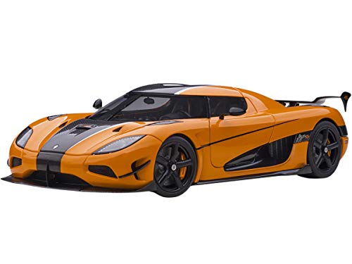 Koenigsegg Agera RS Cone Orange with Black Carbon Accents 1/18 Model Car by Autoart 79023