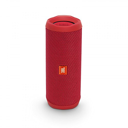 JBL Flip 4 Portable Bluetooth Speaker with Rechargeable Battery – Waterproof – Siri and Google compatible – Red