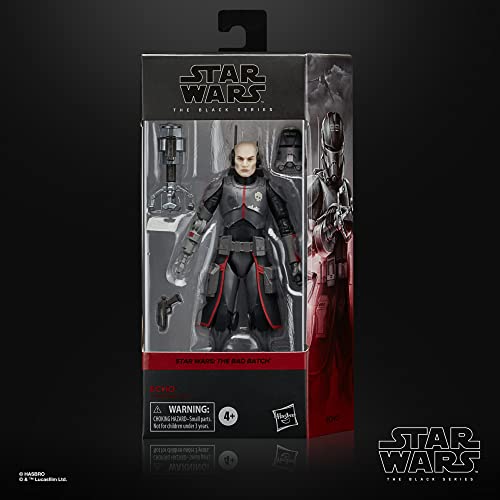 Star Wars Hasbro The Black Series Echo Toy Scale The Bad Batch Collectible Action Figure, Kids Ages 4 and Up, Multicolor, One Size, 6-Inch