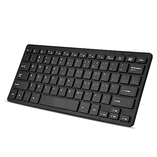 78-key Ultra-thin Keyboard, Mini Portable USB Wired Keyboard High Sensitivity Corded Silent Small Compact Computer Keyboard for Desktop Laptop PC(black)