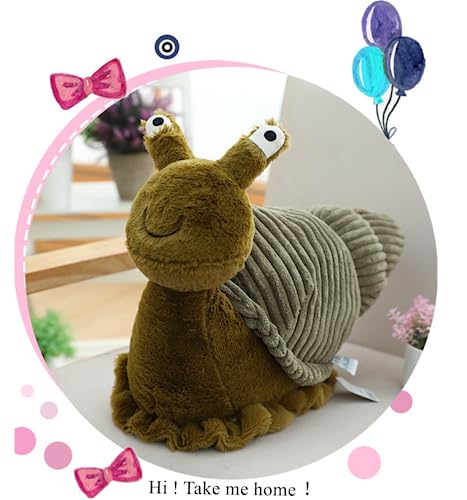 NatureMan Cute Snail Plush Toy Dolls, Soft Snail Stuffed Animals Gifts for Kids (28cm)