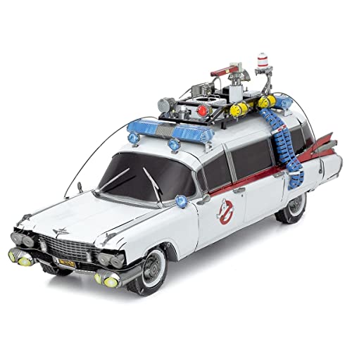 Metal Earth 3D Puzzle Car Ecto-1 Ghostbusters Metal Puzzle Building Moderate Level 16 x 5 x 6 cm