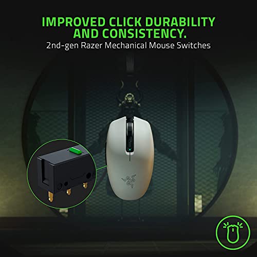 Razer Orochi V2 - Mobile Wireless Gaming Mouse with up to 950 Hours of Battery Life (Ultra Lightweight Design, HyperSpeed Wireless and Bluetooth, 2nd Gen Mechanical Mouse Switches) Mercury White