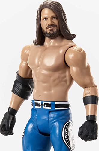 Mattel WWE Aj Styles Top Picks Action Figure, Collectible with 10 Points of Articulation & Life-Like Detail, 6-Inch