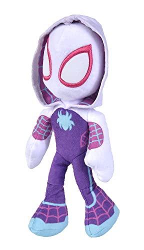 Spiderverse Ghost Spider Action Figure 25 cm Soft Toy with Glow in the Dark eyes