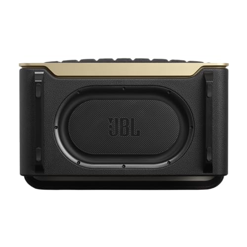 JBL Authentics 200, Smart Home Wifi Speaker and Music Streaming, Voice Assist and Bluetooth Connectivity, Retro Design in Black