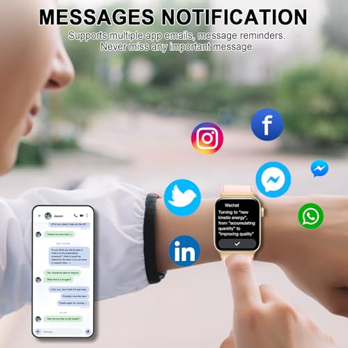 Smart Watch for Men Women Answer/Make Calls, 1.85" Touch Screen Smart Watches with Step Counter, Heart Rate Sleep Monitor, 110+ Sport Modes, Fitness Tracker, IP68 Waterproof Smartwatch for Android iOS