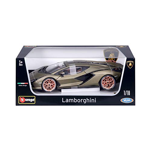 Bburago B18-11046 Lamborghini Sian FKP 37 1:18, Assorted Colours, one Size