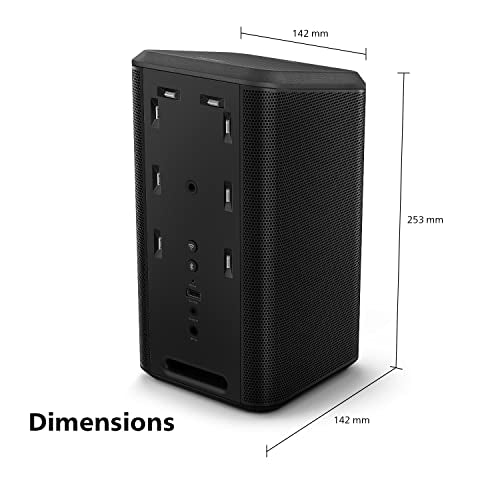 PHILIPS Audio Fidelio FS1/10 Wireless Speaker | 60 W RMS | Wi-Fi, Bluetooth, Chromecast, Apple AirPlay 2 & Spotify | Ambilight | DTS Play-Fi for compatible TV/Fidelio Soundbar/Subwoofer | Black