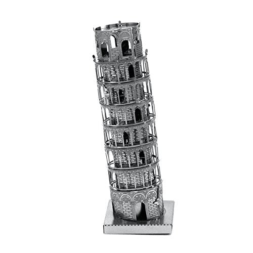 Metal Earth Leaning Tower of Pisa 3D Metal Model Kit Bundle with Tweezers Fascinations